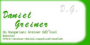 daniel greiner business card